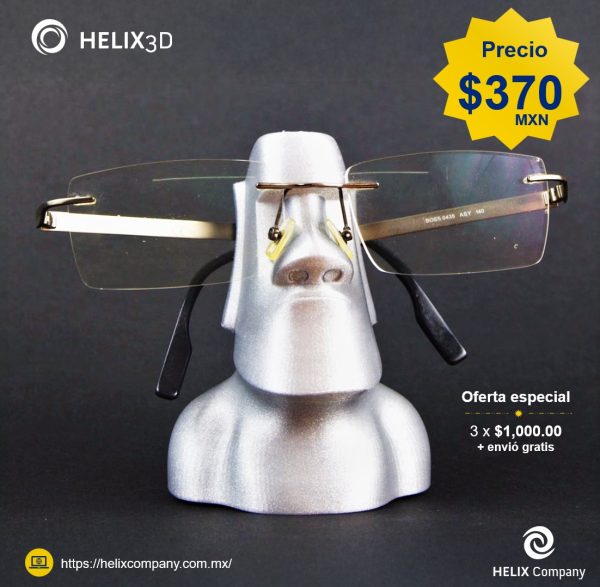 Moai Desk – Soporte de Lentes Estilo Isla de Pascua